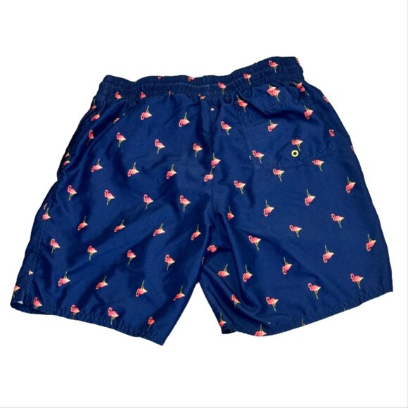 Old Navy Blue Flamingo Swim Trunks - Picture 2 of 4